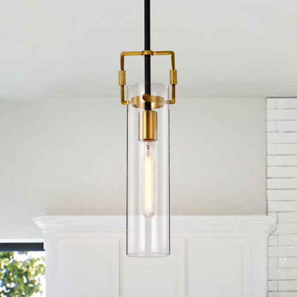 Mercury Row® Heffron 1 Light Single Cylinder Pendant & Reviews